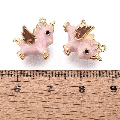 Brass Micro Pave Clear Cubic Zirconia Pendants KK-Q074-20G-1