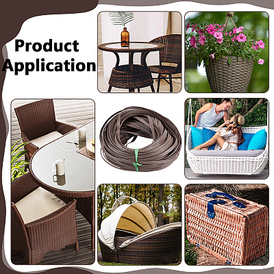 1Bundle Plastic Wicker Strips AJEW-BC0010-22A-1