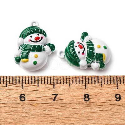 Christmas Themes Baking Paint Alloy Pendants LS-FIND-G097-02C-1
