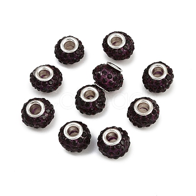 Resin Rhinestone Beads CPDL-H001-10x7mm-3-1