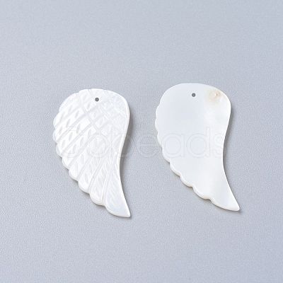 Natural Freshwater Shell Pendants SHEL-L012-002-1