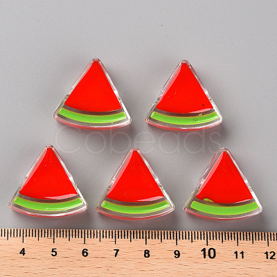 Transparent Enamel Acrylic Beads TACR-S155-001F-1