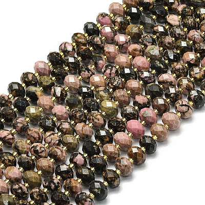 Natural Rhodonite Beads Strands G-P573-A27-01-1