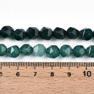 Dyed Natural White Jade Beads Strands G-T139-8mm-46E-1