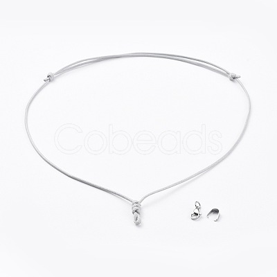 Adjustable Korean Waxed Polyester Cord Necklace Making AJEW-JB00510-03-1