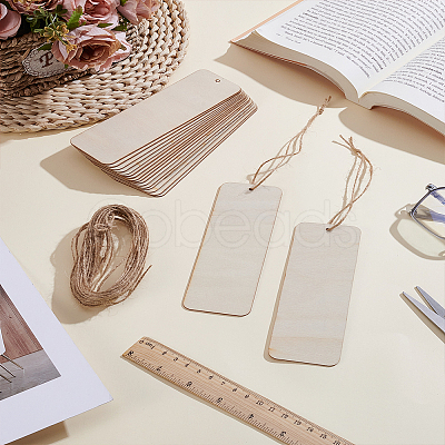 Unfinished Wood Bookmarks WOOD-LP0001-29-1