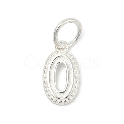 Number Series 925 Sterling Silver Charms STER-Q002-01A-1