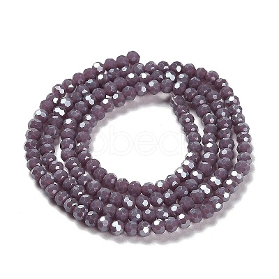 Electroplate Opaque Glass Beads Strands EGLA-A035-P3mm-A11-1