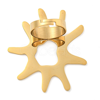 304 Stainless Steel Adjustable Rings for Women RJEW-F158-02G-04-1