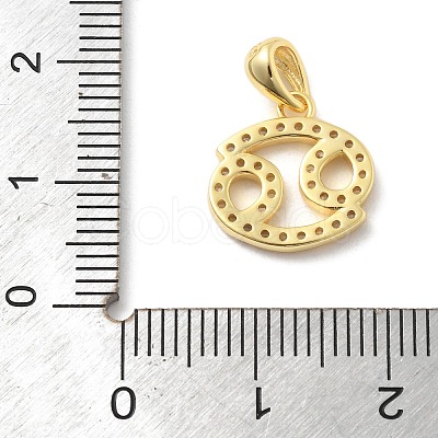 925 Sterling Silver Micro Pave Clear Cubic Zirconia Pendants LS-STER-Z012-06G-10-1