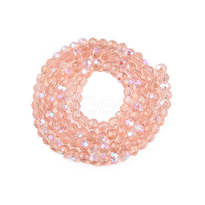 Electroplate Glass Beads Strands EGLA-A044-T3mm-L21-1