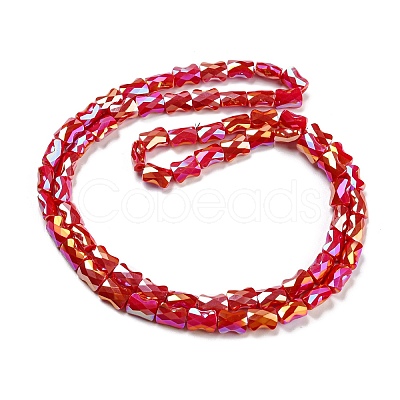 AB Color Plated Glass Beads Strands EGLA-P051-06B-B06-1