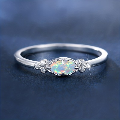 Alloy Rhinestone Plain Band Rings PW-WG1313D-01-1