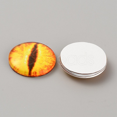 Luminous Self Adhesive Glass Eyes Cabochons DIY-WH0304-941C-40-1