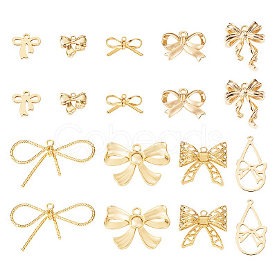 18Pcs 9 Styles Brass Pendants KK-TA0001-87-1