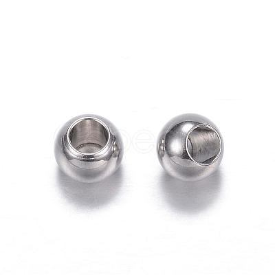 Tarnish Resistant 201 Stainless Steel Beads STAS-D447-35B-1