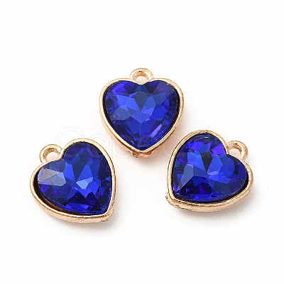 Faceted Glass Rhinestone Pendants GLAA-I051-B17-1
