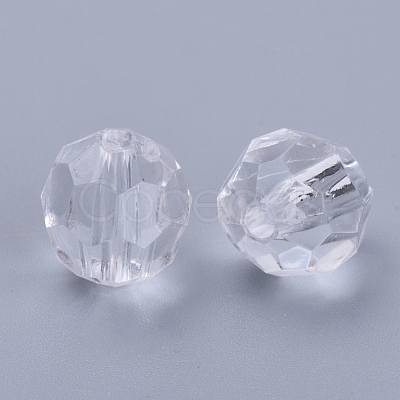 Transparent Acrylic Beads TACR-Q257-6mm-V01-1