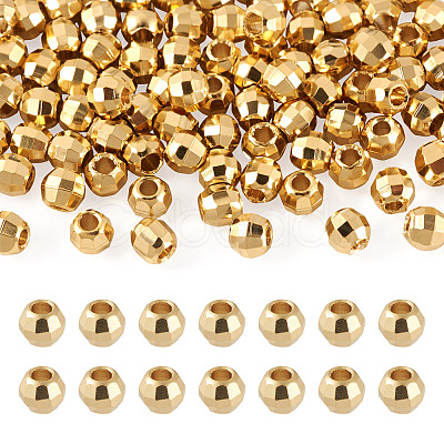 100Pcs Brass Spacer Beads KK-TA0008-36-1