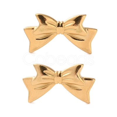 304 Stainless Steel Stud Earrings for Women EJEW-K306-04G-1