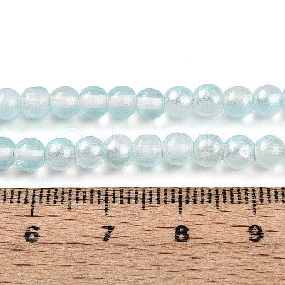 Baking Paint Transparent Glass Beads X1-DGLA-N011-4mm-05-1