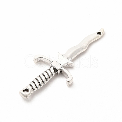 Tibetan Style Alloy Connector Charms PALLOY-M207-05AS-1