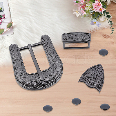 1Pc Belt Alloy Buckle Sets FIND-GF0008-76B-1