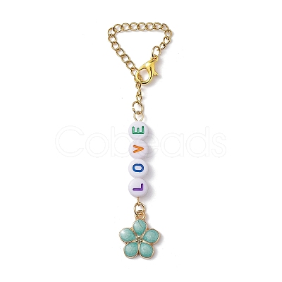 LOVE Acrylic Cup Charms HJEW-JM01837-1
