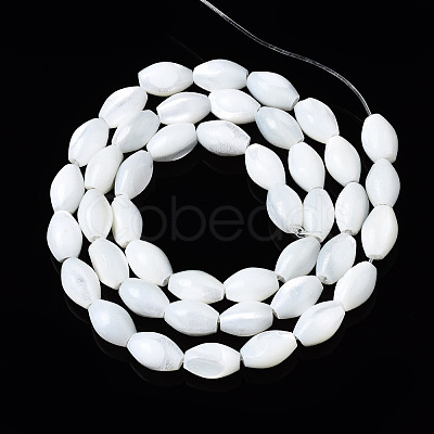 Natural Trochid Shell/Trochus Shell Beads Strands SSHEL-S266-021A-02-1