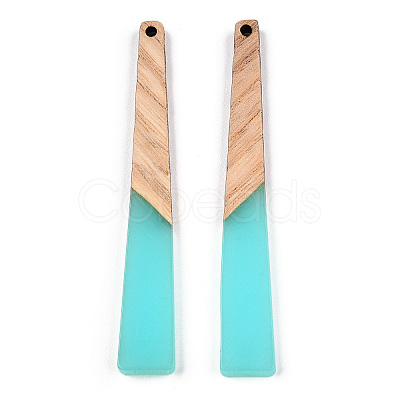 Translucent Resin & Ash Wood Big Pendants RESI-TAC0017-46-B01-1