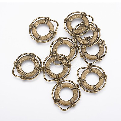 Tibetan Style Alloy Pendants TIBEP-0803-AB-LF-1
