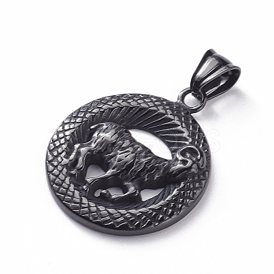 304 Stainless Steel Pendants STAS-K191-56B-1