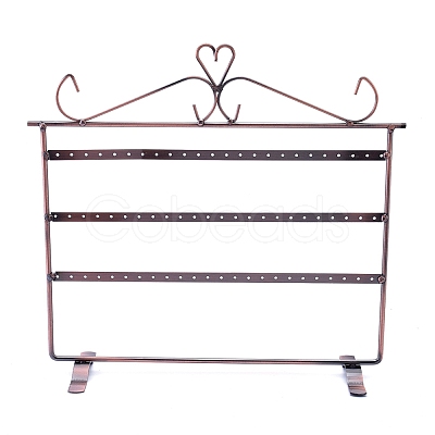 Rectangle Shape Iron 3-Tier Earring Display Stand EDIS-K002-03R-1
