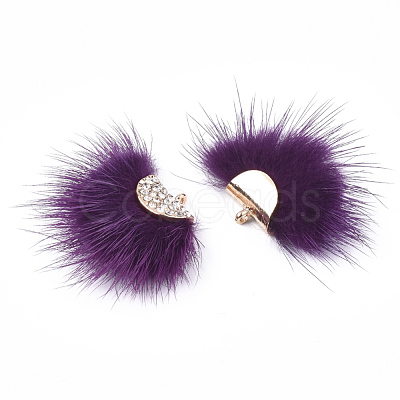 Faux Mink Fur Tassel Pendant Decorations FIND-T040-12-1
