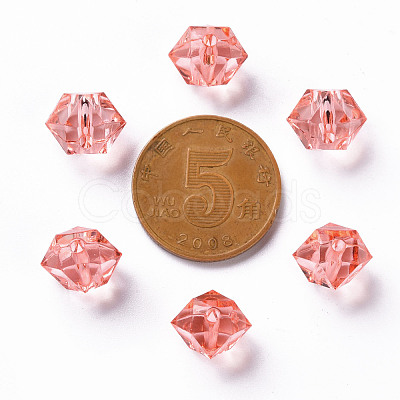 Transparent Acrylic Beads TACR-S154-15B-52-1