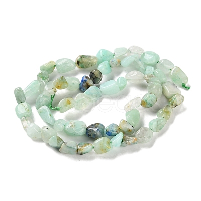 Natural Chrysocolla and Lapis Lazuli Beads Strands G-P497-01C-23-1