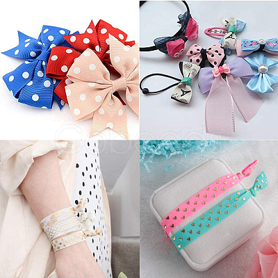 20 Yards 20 Style Polyester Elastic Ribbon EC-GF0001-21-1