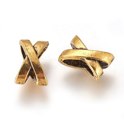 Tibetan Style Slide Charms GAB5339Y-1