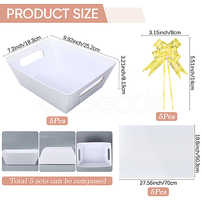 Cardboard Gift Basket Kit CON-WH20013-01A-08-1