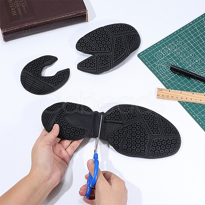 Shoe Repair Synthetic Rubber Shoe Sole Replacement DIY-WH0899-726A-1