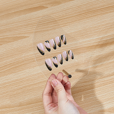 4 Sets Acrylic Nail Art Display Board ODIS-DC0001-06-1