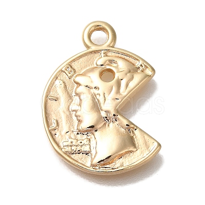 Brass Pendants KK-U038-21G-1
