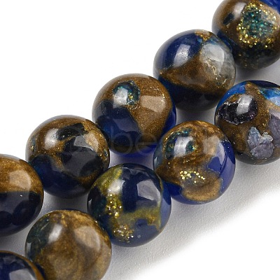 Synthetic Gold Clinquant Stone Beads Strands G-P549-A01-01A-1