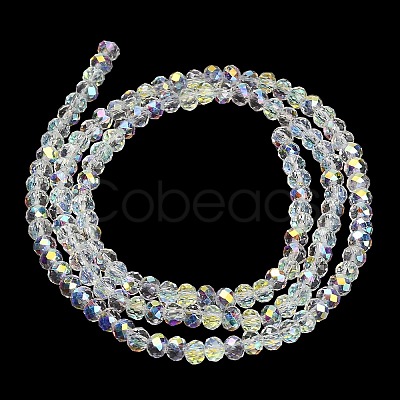 Electroplate Glass Beads Strands GL-CBAA615-03A-1