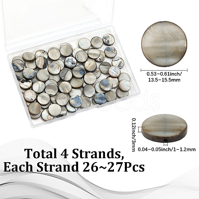 4 Strands Shell Beads Strands SHEL-SC0001-66-1