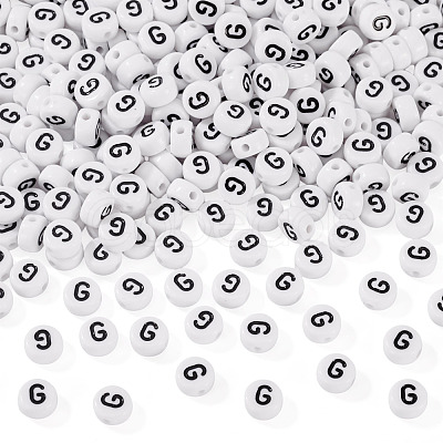 500Pcs Acrylic Beads SACR-TA0001-55G-1