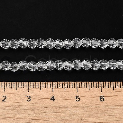 Transparent Glass Beads Strands EGLA-A035-T4mm-D19-1