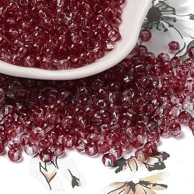 Transparent Colours Glass Round Beads SEED-F006-05A-04-1