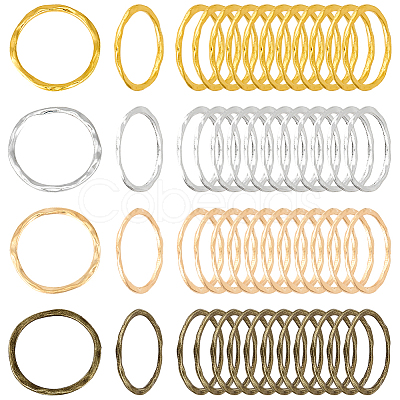 200Pcs 4 Colors Zinc Alloy Linking Rings FIND-PH0024-08-1