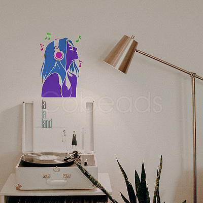 Plastic Drawing Painting Stencils Templates DIY-WH0396-383-1